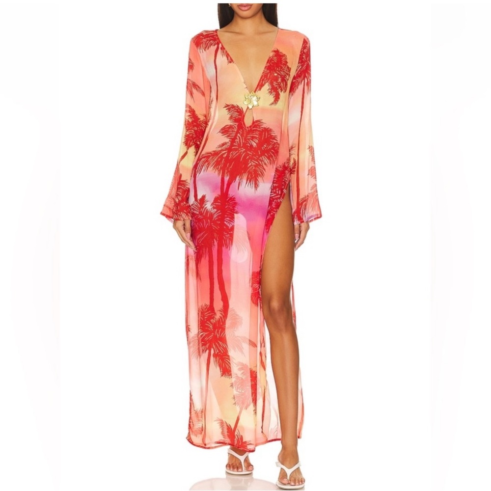 CIN CIN-Hotline Maxi dress in Palm